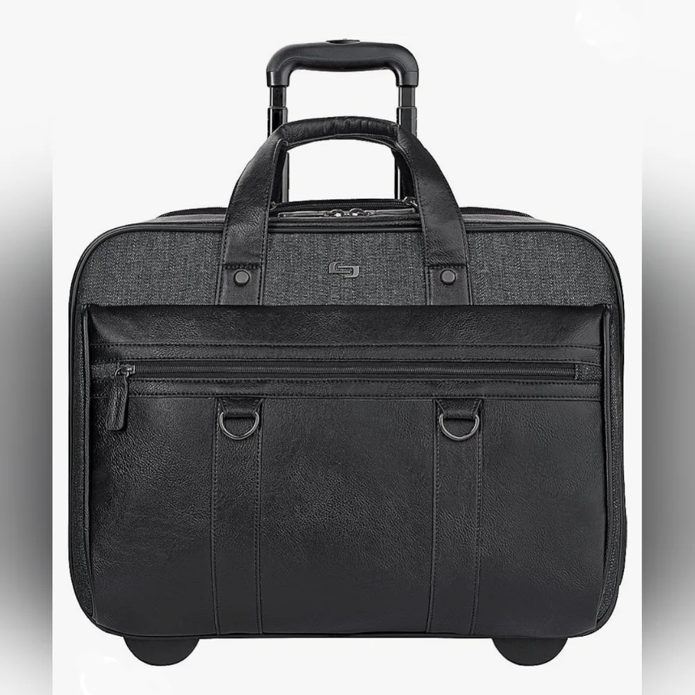 SOLO MacDougal Rolling Laptop Bag, Black